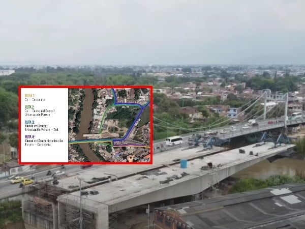 Desde este 1 de agosto se implementa plan de desvíos para avanzar en construcción de accesos al nuevo puente de Juanchito