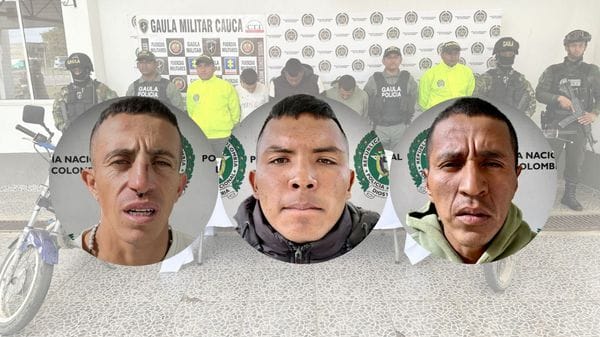 Cárcel para tres presuntos extorsionistas que usaban granadas para amenazar a los comerciantes en Popayán