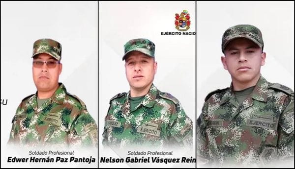 Las Disidencias de las Farc anuncian secuestro de 3 soldados