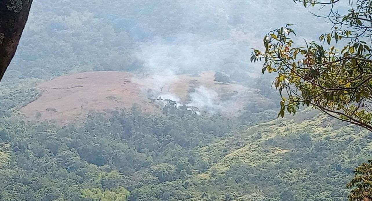 Incendio forestal en Pichinde