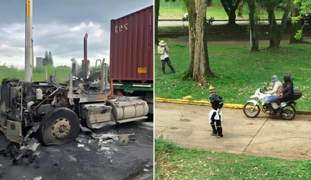 Encapuchados en Univalle