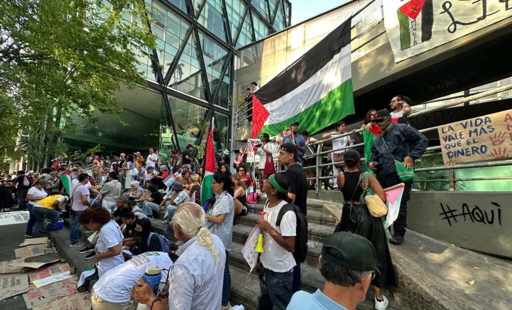 Protestas en apoyo a Palestina en Cali