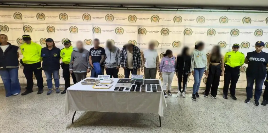 Capturan a 13 integrantes de red de trata de personas. Foto: Policía Nacional