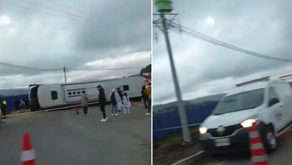 Accidente en la vía Panamericana. 