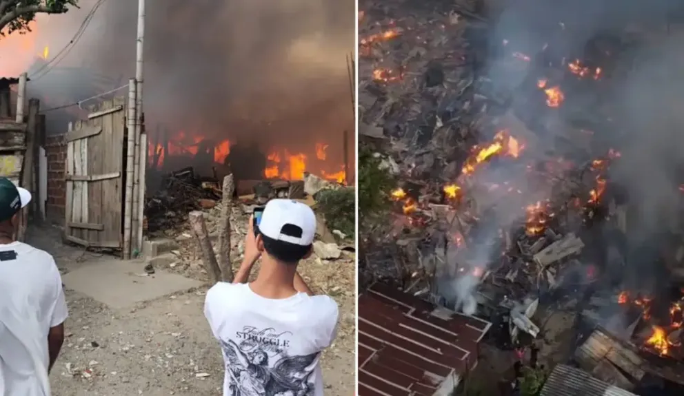 Incendio en el oriente de Cali dejó más de 20 viviendas afectadas