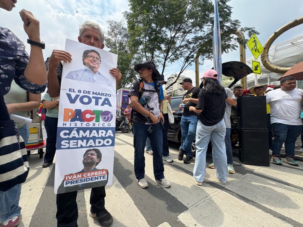 Protesta de Pacto Histórico en Cali. Foto: CW+
