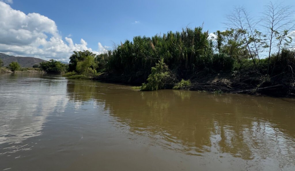 Río Cauca en alerta naranja. Foto de referencia: CW+