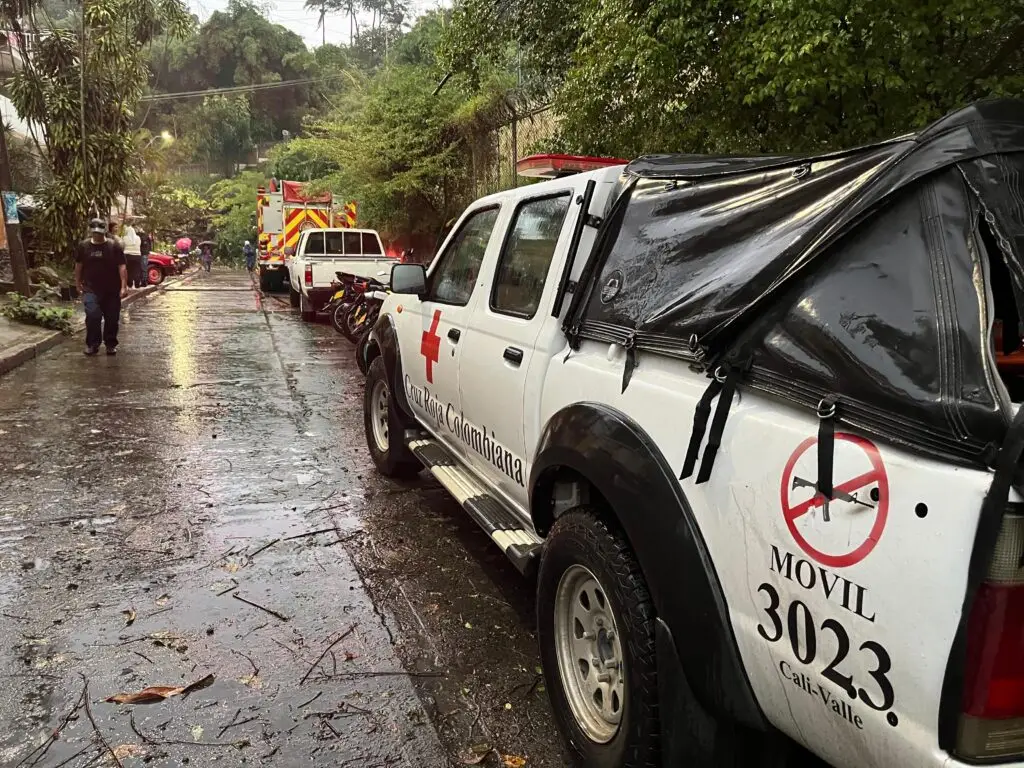 emergencias por lluvias en Cali. Foto: Alcaldía de Cali