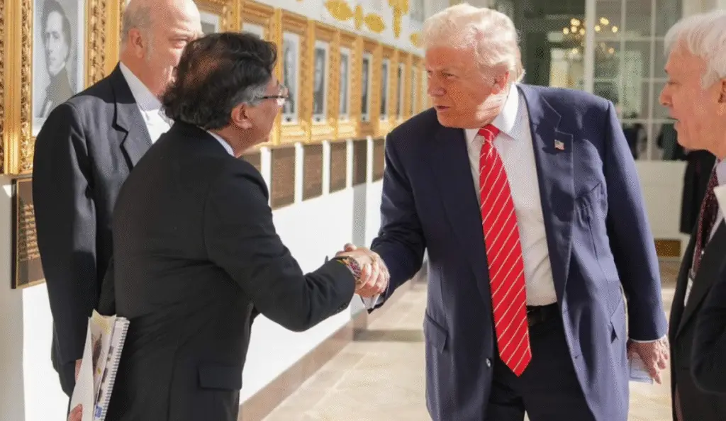 Presidente Gustavo Petro y su homólogo estadounidense, Donald Trump. Foto: Presidencia.