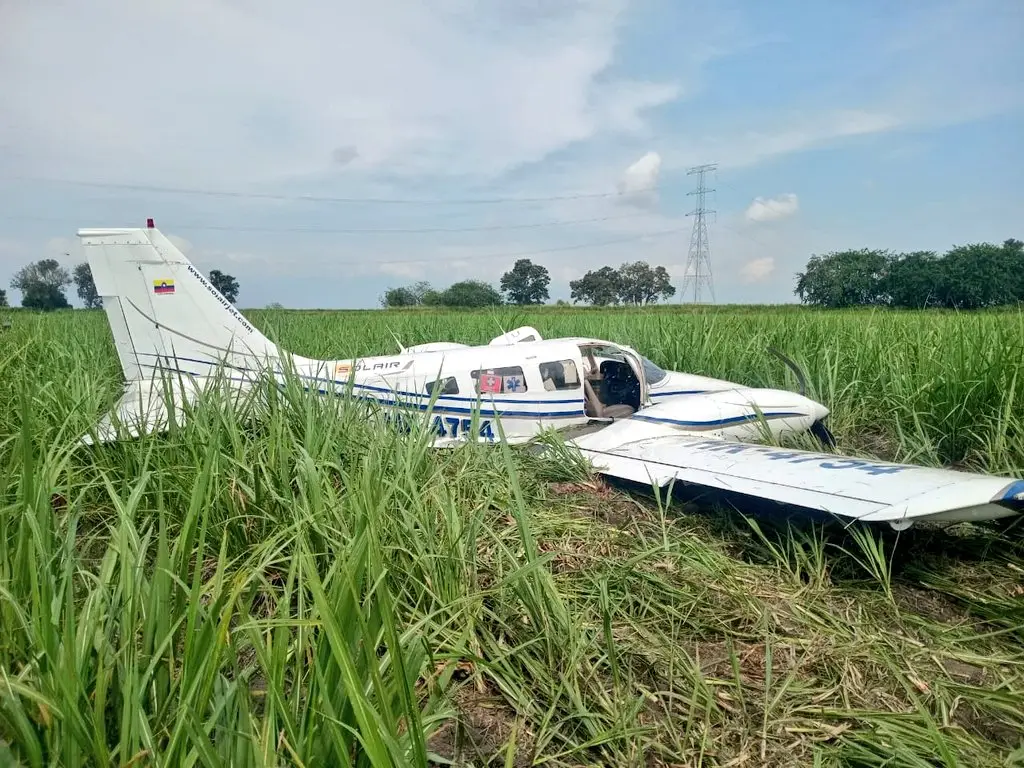 Aeronave sufre incidente cerca del aeropuerto de Cali