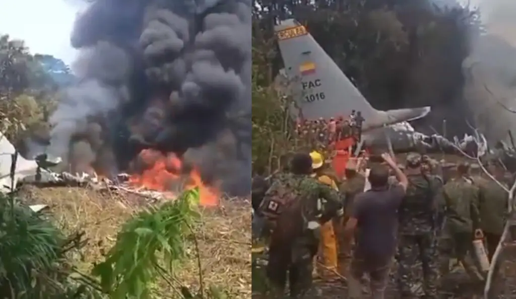 Sube a 68 la cifra de muertos tras caída de avión Hércules en Putumayo