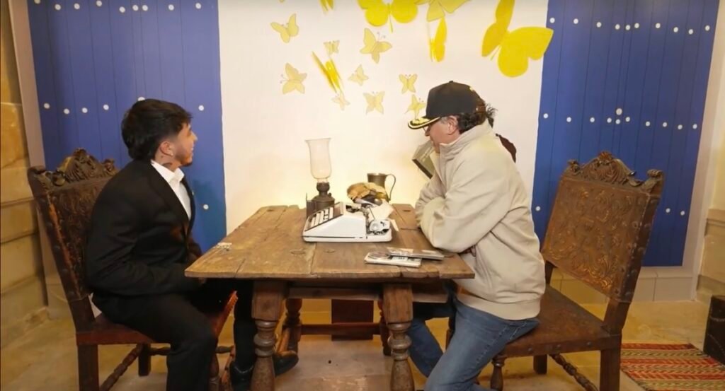 Gustavo Petro en stream con Westcol. Foto: redes sociales