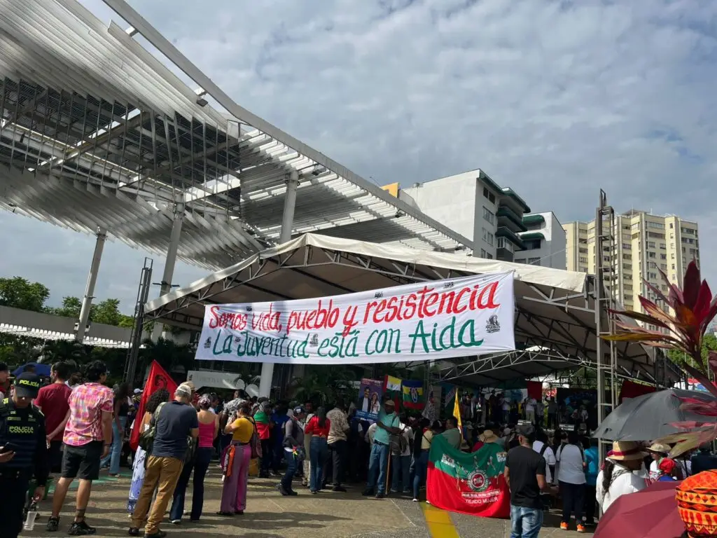 Formula vicepresidencial de Cepeda en Cali. Foto: CW+