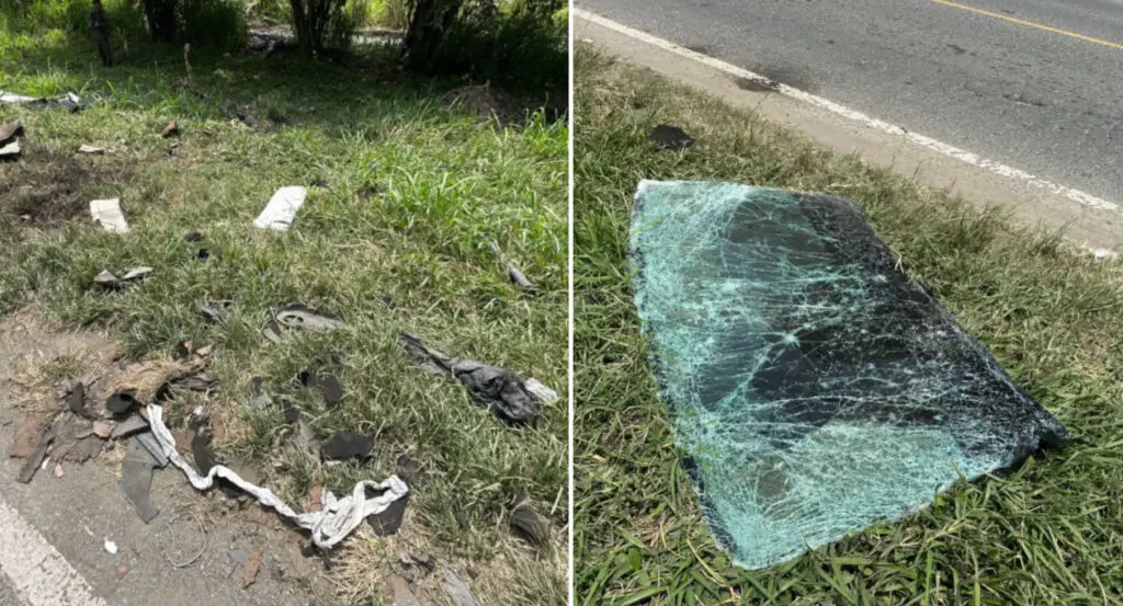 Así quedó el sector tras el atentado en Palmira, cerca de unidad militar