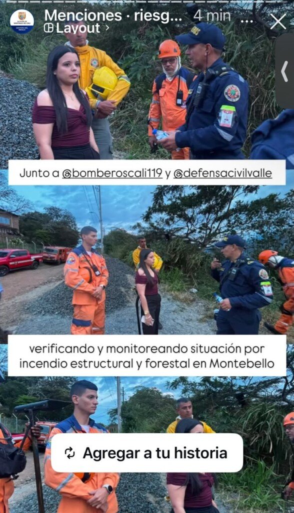 Estas fueron las imágenes que desató escándalo en Cali. Foto: IG @Riesgocali