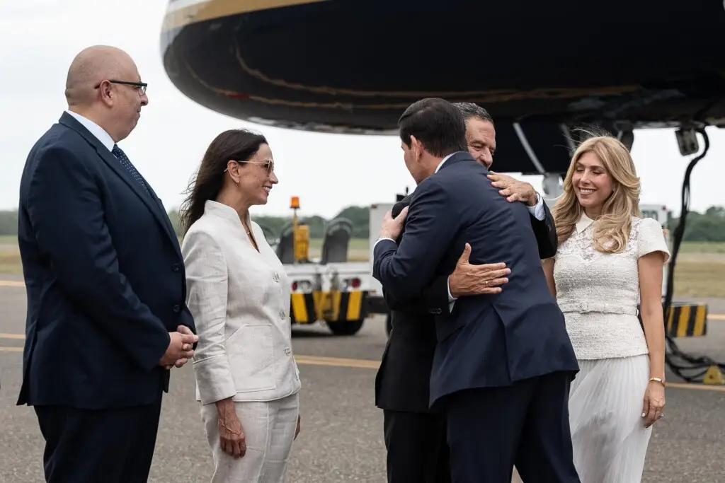 Arrancó la cumbre en Barranquilla: Marco Rubio se reúne con De La Espriella. Foto: Cancillería