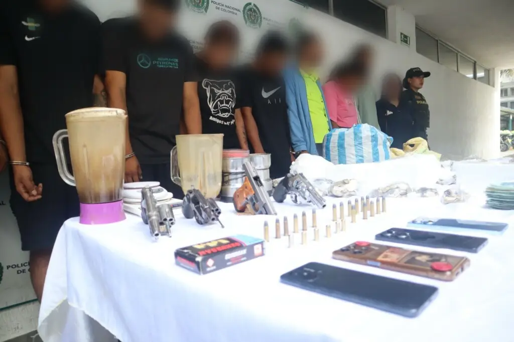 Policía desarticula a la banda ‘Floralita’. Foto: Policía Metropolitana de Cali